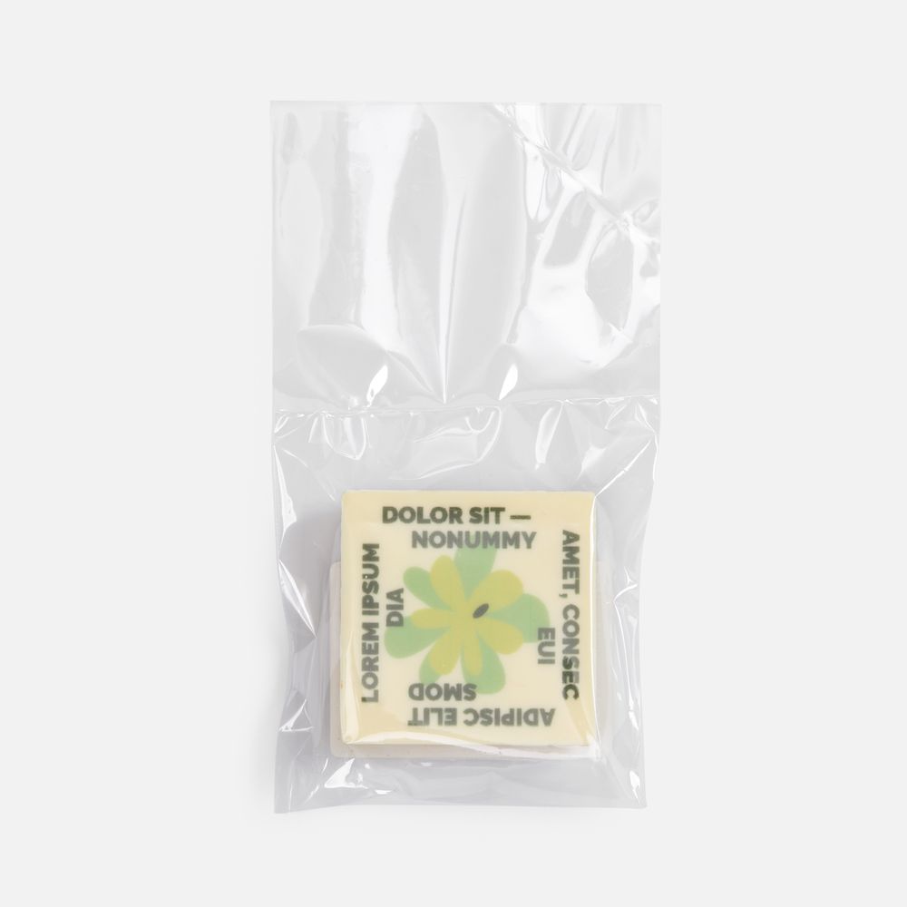 Печенье Dream White в белом шоколаде, квадрат / Миниатюра WWW (1000)