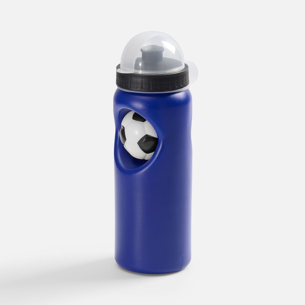 Бутылка с антистрессом Footballer, синяя / Миниатюра WWW (1000)