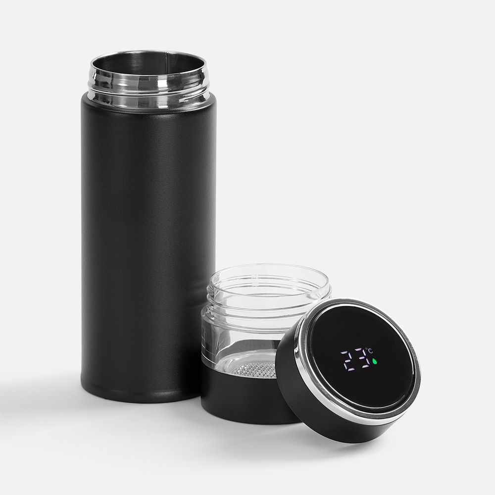 Смарт-бутылка с инфьюзером Thermory ver.2, черная / Миниатюра WWW (1000)