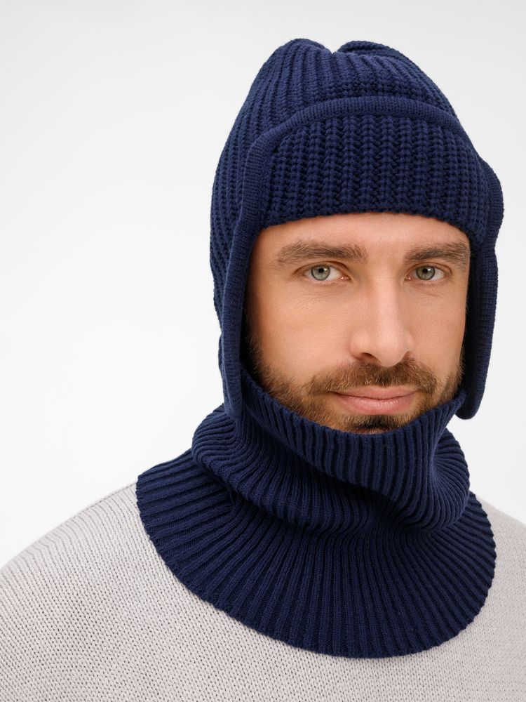 Шапка-ушанка Catch Match, темно-синяя / Миниатюра WWW (1000)