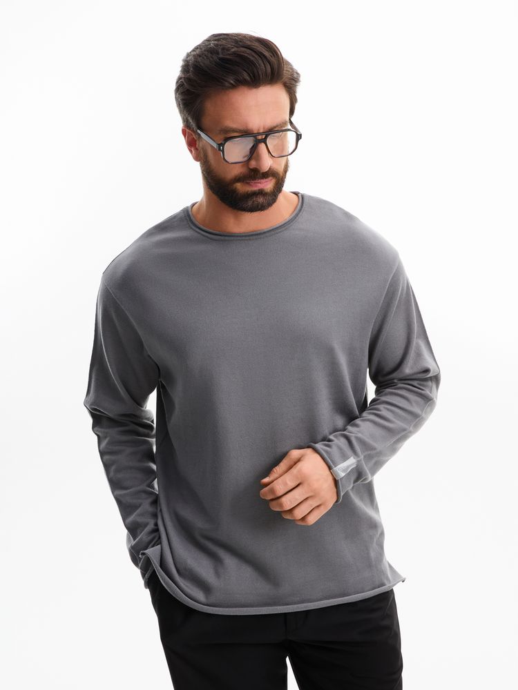 Лонгслив унисекс Siluetti Fuori, серый / Миниатюра WWW (1000)