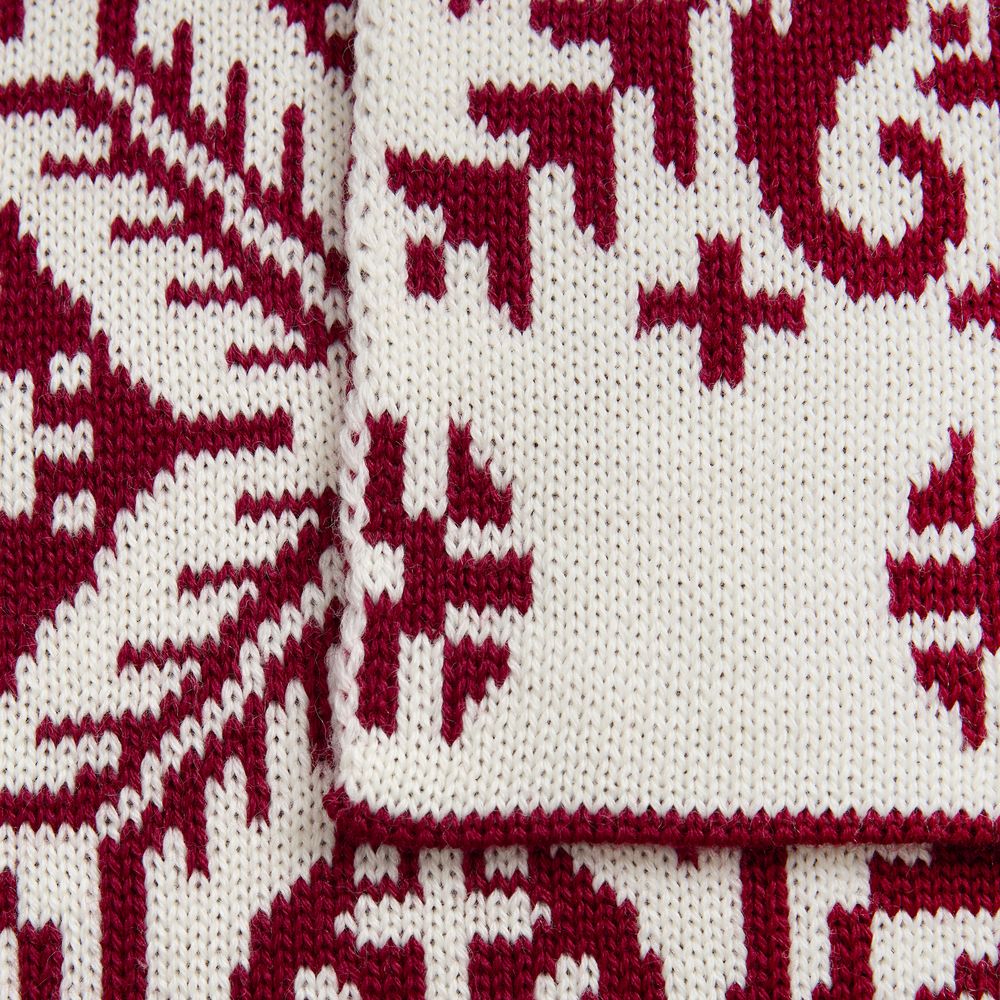 Шарф Wintertude M, красный с белым / Миниатюра WWW (1000)