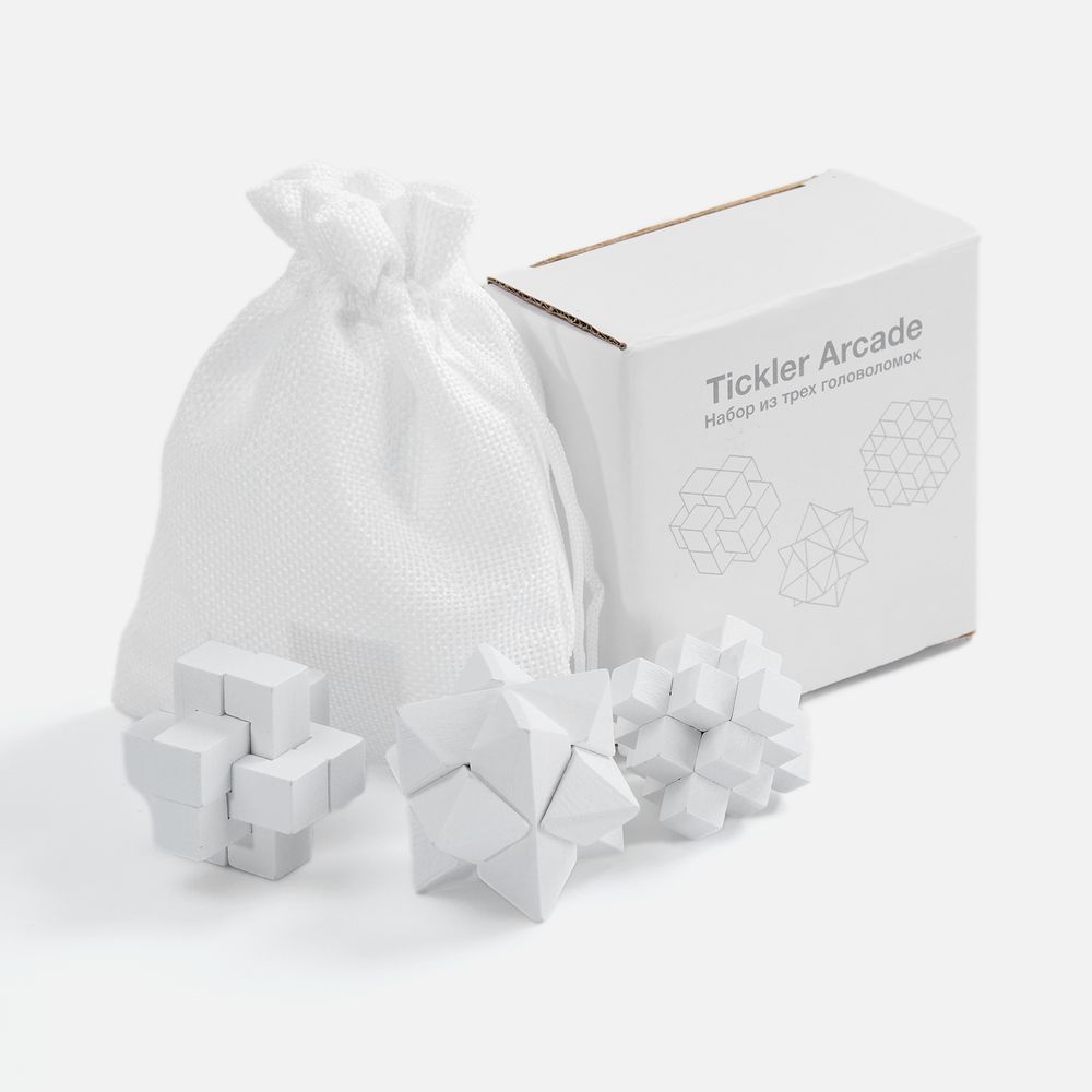 Набор из 3 головоломок Tickler Arcade, белый / Миниатюра WWW (1000)