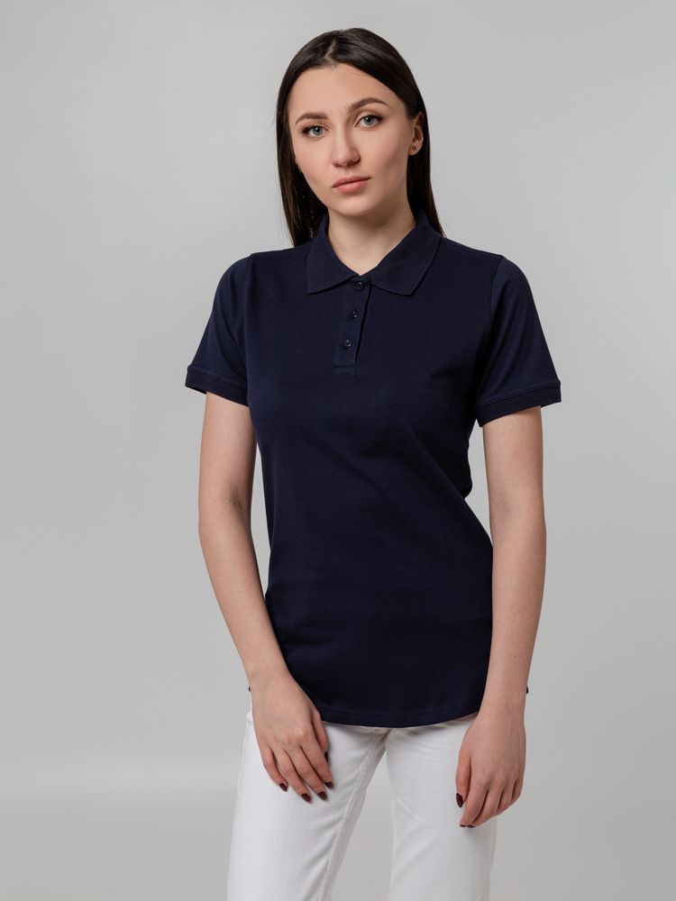 Рубашка поло женская Virma Stretch Lady, темно-синяя / Миниатюра WWW (1000)