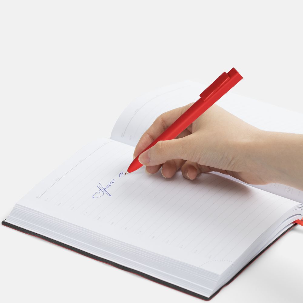 Ручка шариковая Swiper SQ Soft Touch, красная / Миниатюра WWW (1000)