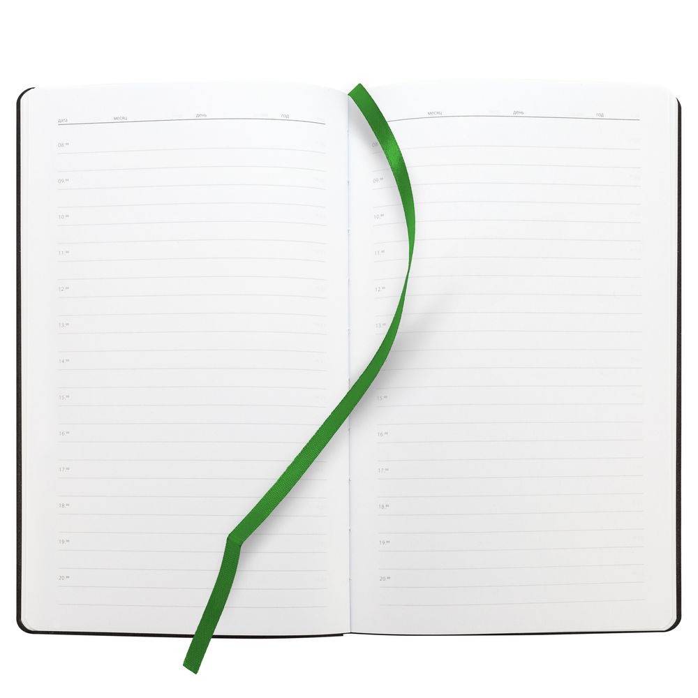 Ежедневник Knit, недатированный, зеленый / Миниатюра WWW (1000)