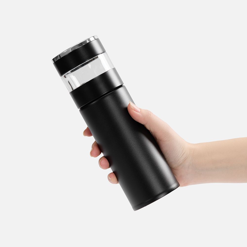 Смарт-бутылка с инфьюзером Thermory ver.2, черная / Миниатюра WWW (1000)