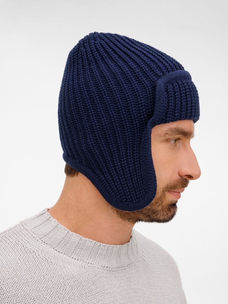 Шапка-ушанка Catch Match, темно-синяя / Миниатюра WWW (1000)