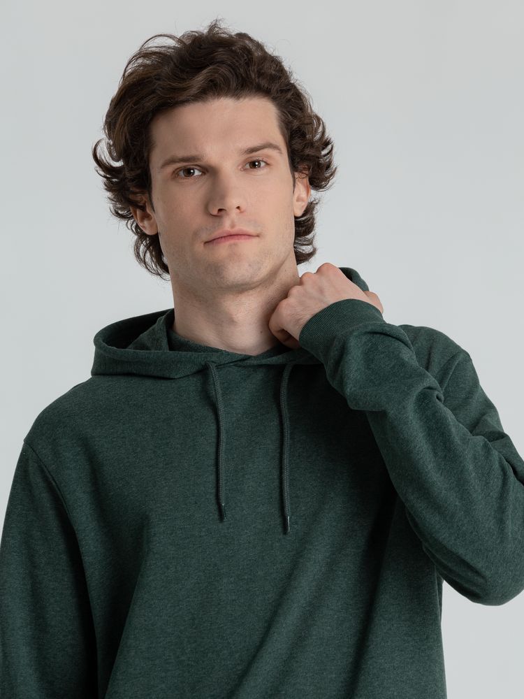 Толстовка с капюшоном унисекс Hoodie, темно-зеленый меланж / Миниатюра WWW (1000)