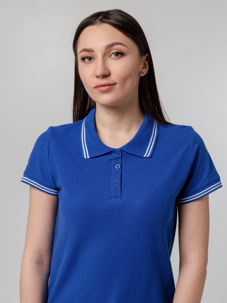 Рубашка поло женская Virma Stripes Lady, ярко-синяя / Миниатюра WWW (1000)