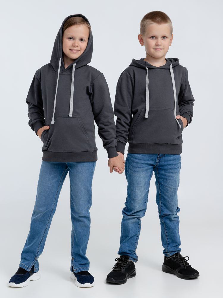 Толстовка с капюшоном детская Kirenga Kids, темно-серая (графит) / Миниатюра WWW (1000)