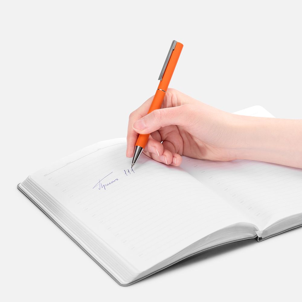 Ручка шариковая Blade Soft Touch, оранжевая / Миниатюра WWW (1000)