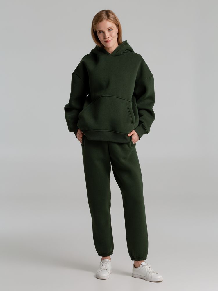 Худи Kulonga Oversize, темно-зеленое / Миниатюра WWW (1000)