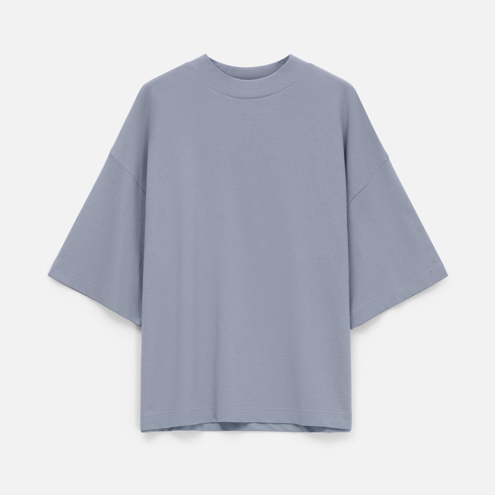 Футболка оверсайз унисекс T9, серая / Миниатюра WWW (1000)