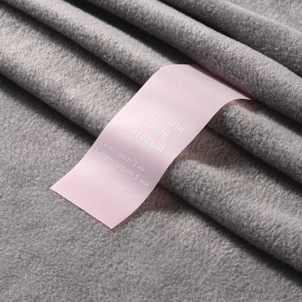 Лента силиконовая Biguna 20 S, прозрачная розовая, 10 см / Миниатюра нанесения (1000)