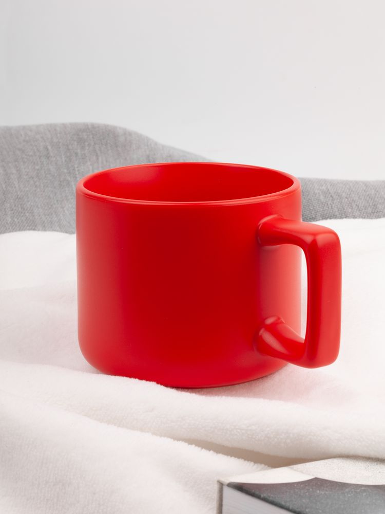 Чашка Jumbo в коробке матовая, красная / Миниатюра имиджевого (1000)