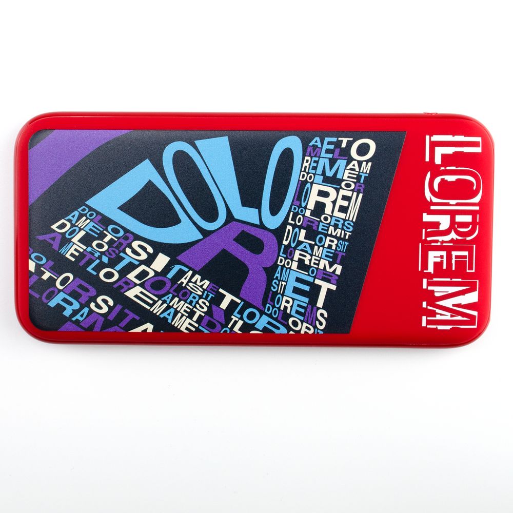 Aккумулятор Uniscend All Day Type-C 10000 мAч, красный / Миниатюра нанесения (1000)