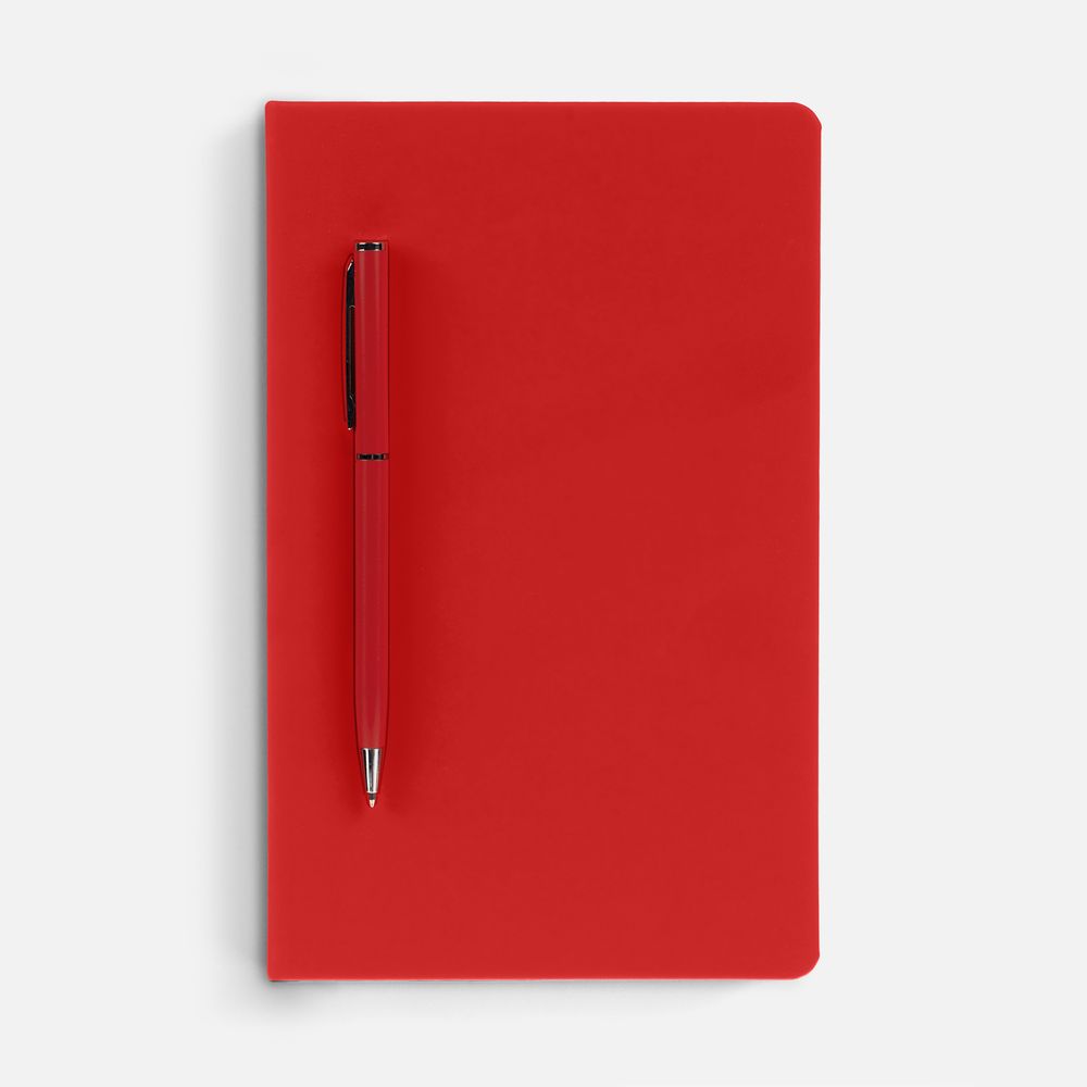 Ежедневник Magnet Shall с ручкой, красный / Миниатюра WWW (1000)