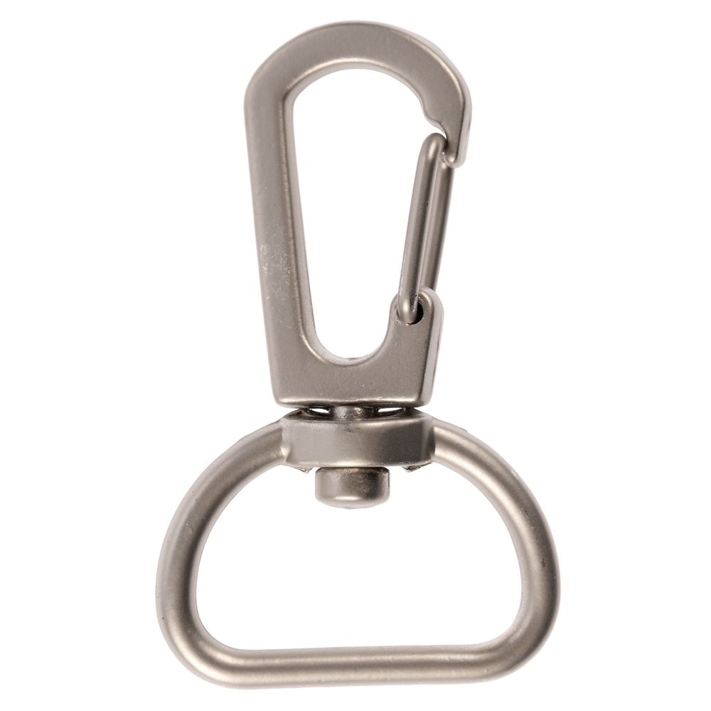 Застежка-карабин Snap Hook, M, серебристая / Миниатюра WWW (1000)