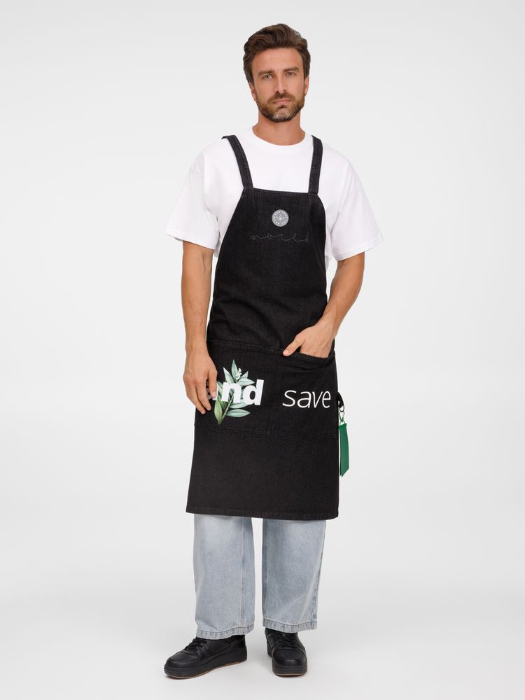 Фартук джинсовый E2, черный / Миниатюра WWW (1000)