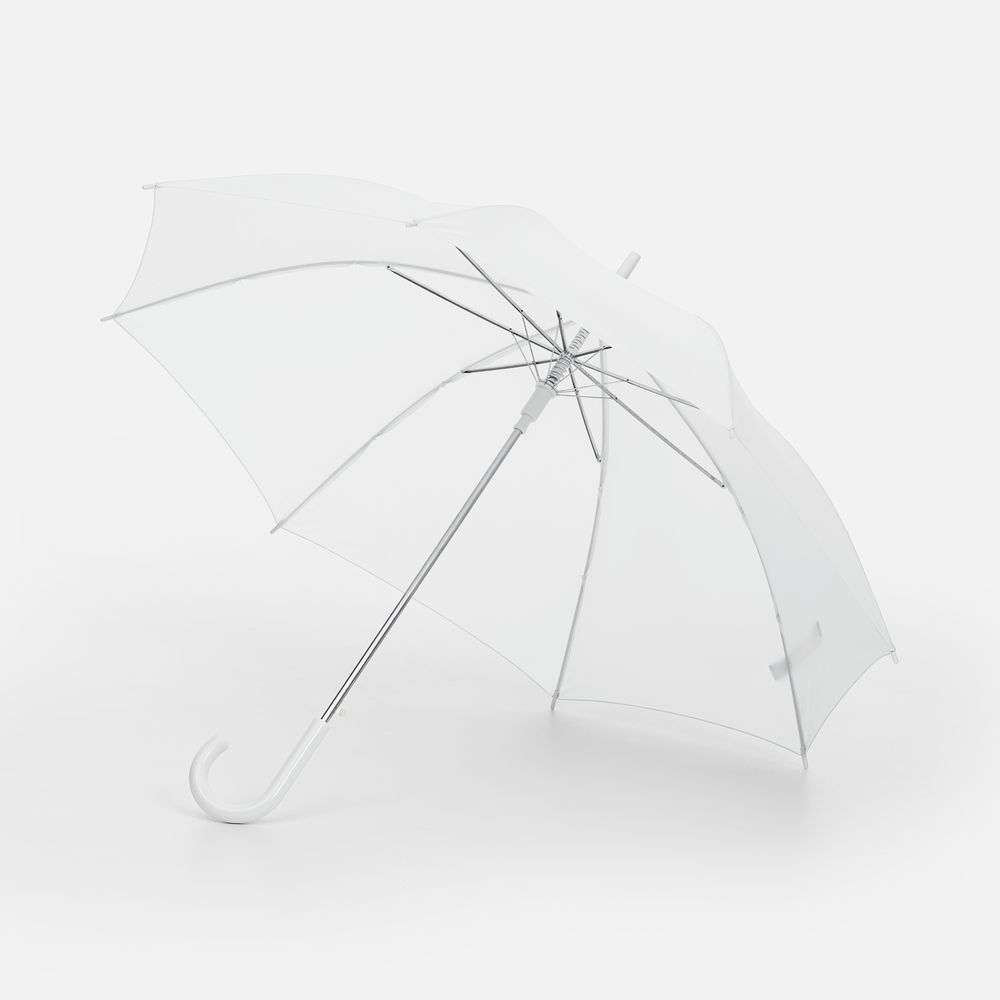 Зонт-трость Promo, белый / Миниатюра WWW (1000)