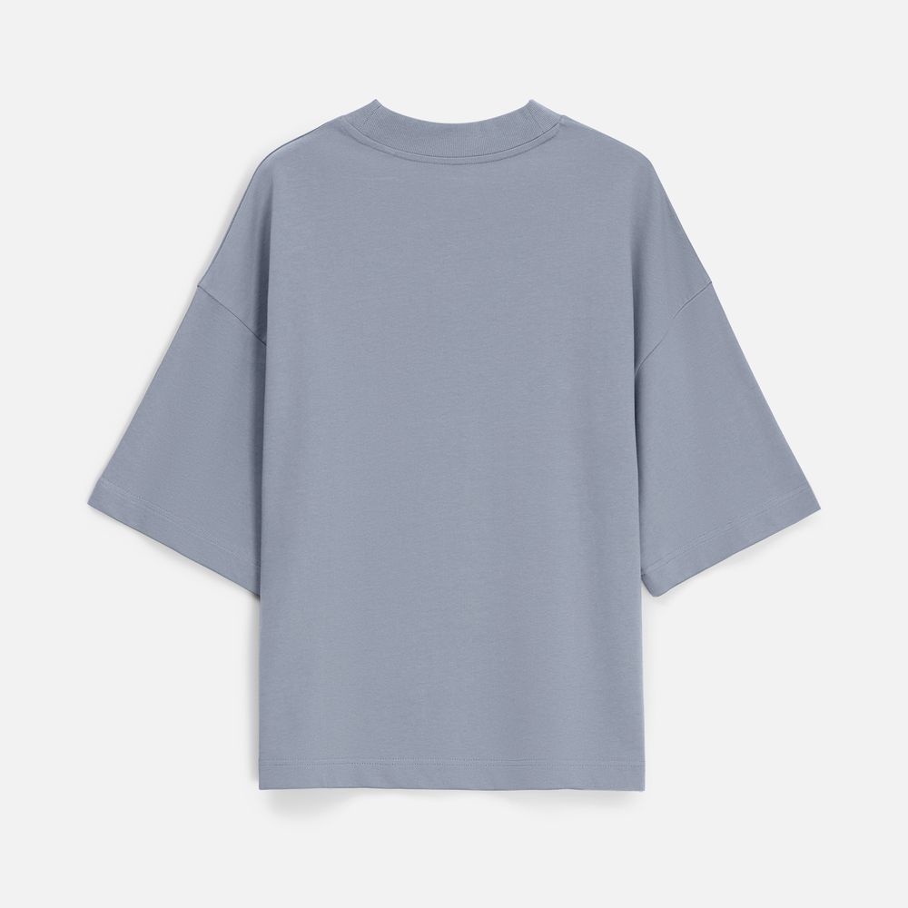 Футболка оверсайз унисекс T9, серая / Миниатюра WWW (1000)