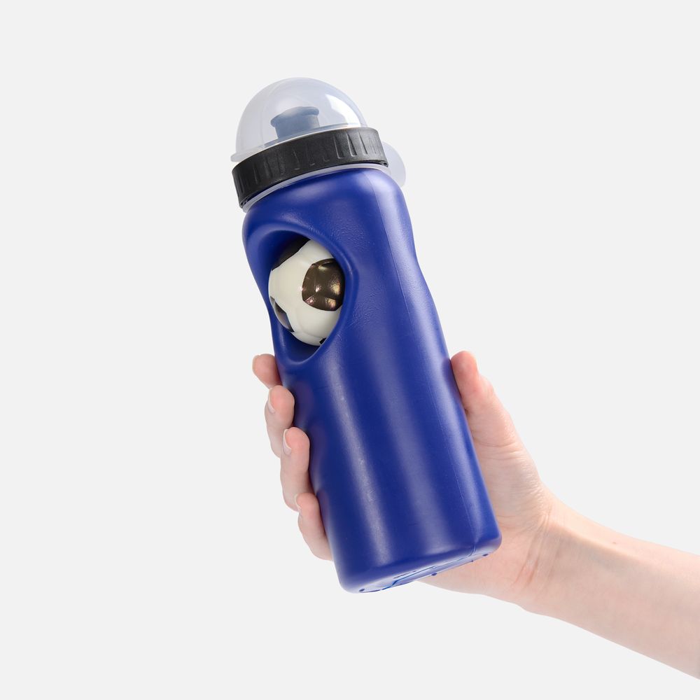 Бутылка с антистрессом Footballer, синяя / Миниатюра WWW (1000)