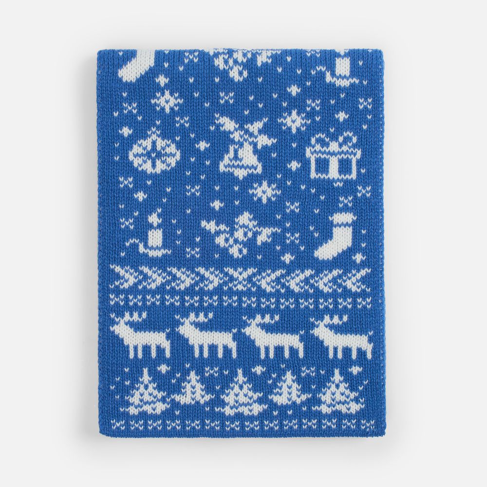 Шарф Holidale, синий с молочным / Миниатюра WWW (1000)