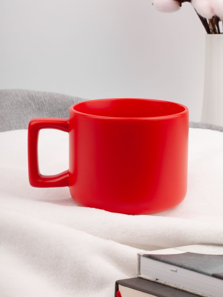 Чашка Jumbo в коробке матовая, красная / Миниатюра имиджевого (1000)