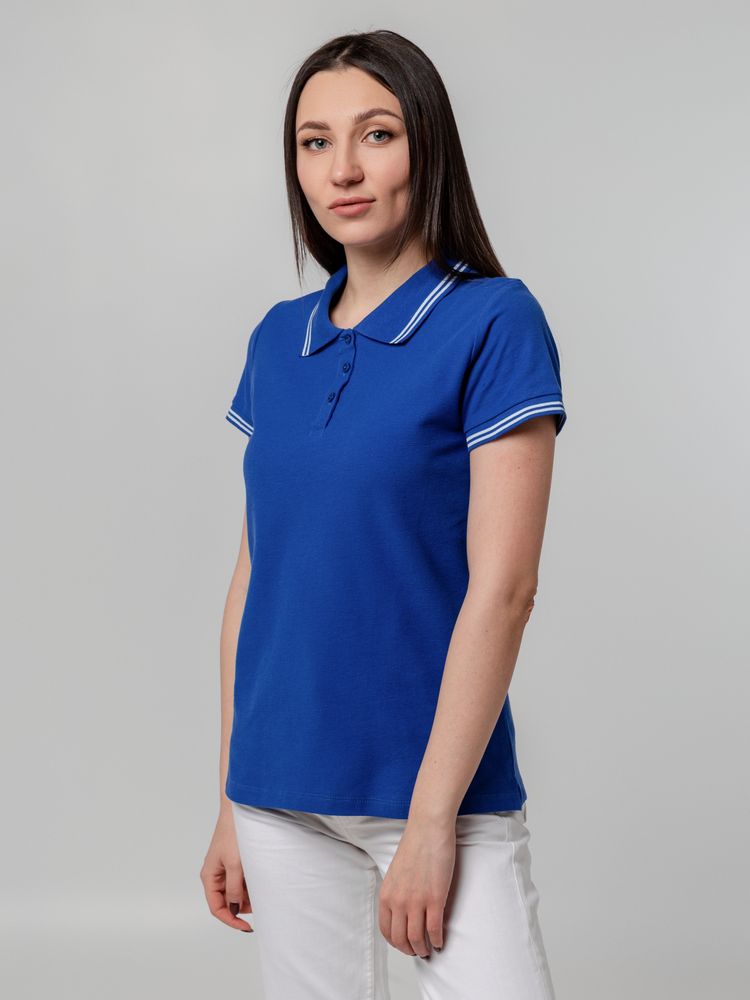 Рубашка поло женская Virma Stripes Lady, ярко-синяя / Миниатюра WWW (1000)