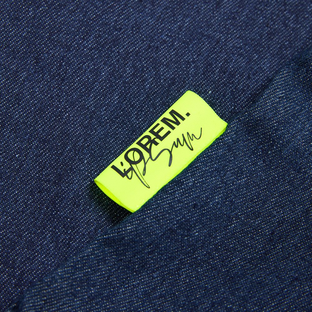 Сумка для покупок Denimate, темно-синяя / Миниатюра нанесения (1000)