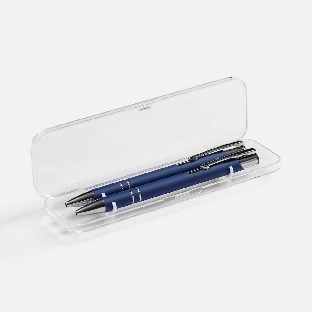 Набор из 2 ручек Keskus Soft Touch, синий / Миниатюра WWW (1000)