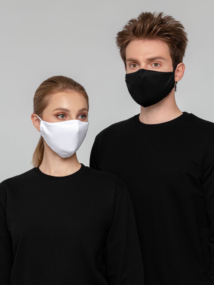 Маска для лица, черная / Миниатюра WWW (1000)