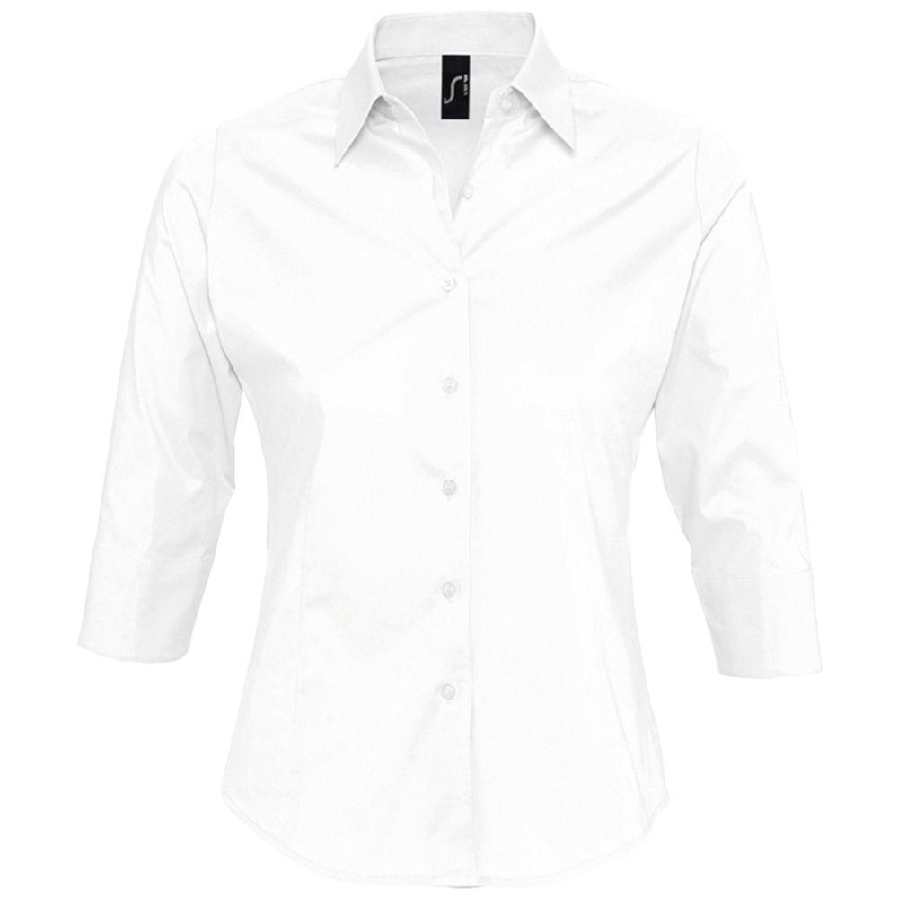 Рубашка женская с рукавом 3/4 Effect 140, белая / Миниатюра WWW (1000)