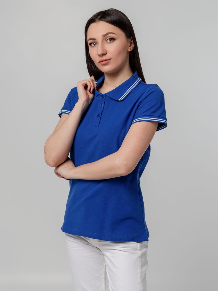 Рубашка поло женская Virma Stripes Lady, ярко-синяя / Миниатюра WWW (1000)
