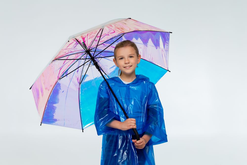 Дождевик-плащ детский BrightWay Kids, синий / Миниатюра WWW (1000)
