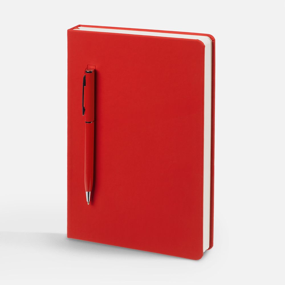 Ежедневник Magnet Shall с ручкой, красный / Миниатюра WWW (1000)