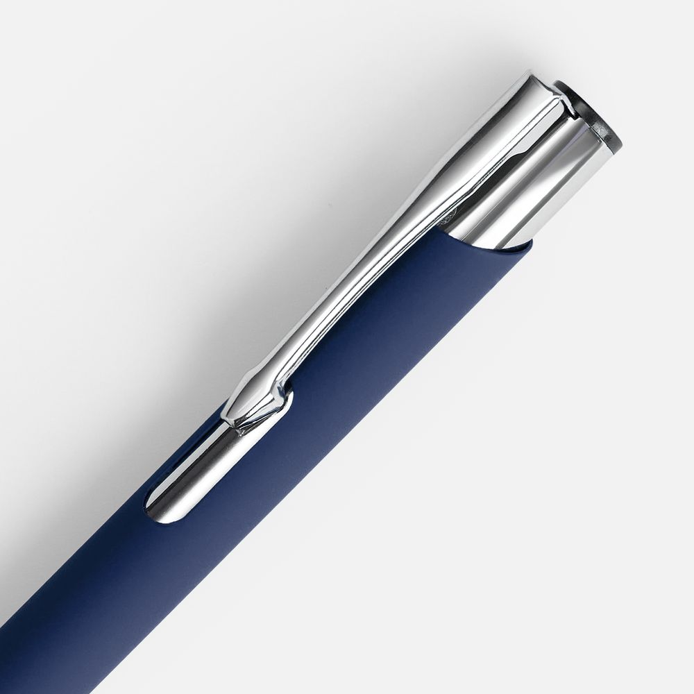 Ручка шариковая Keskus Soft Touch, темно-синяя / Миниатюра WWW (1000)