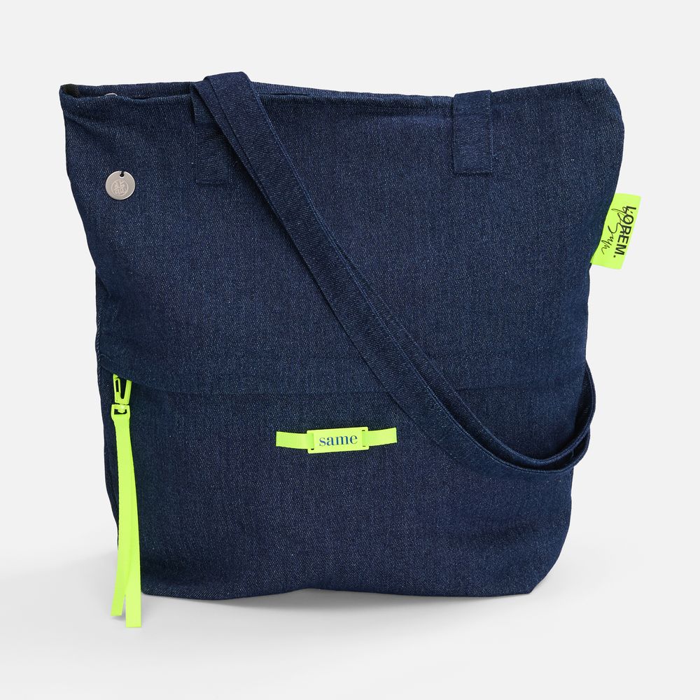 Сумка для покупок Denimate, темно-синяя / Миниатюра нанесения (1000)