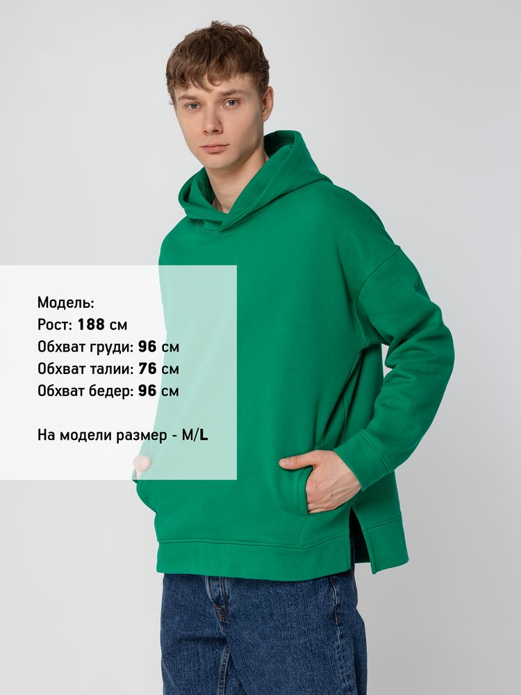 Худи оверсайз унисекс Tolla, зеленое / Миниатюра WWW (1000)