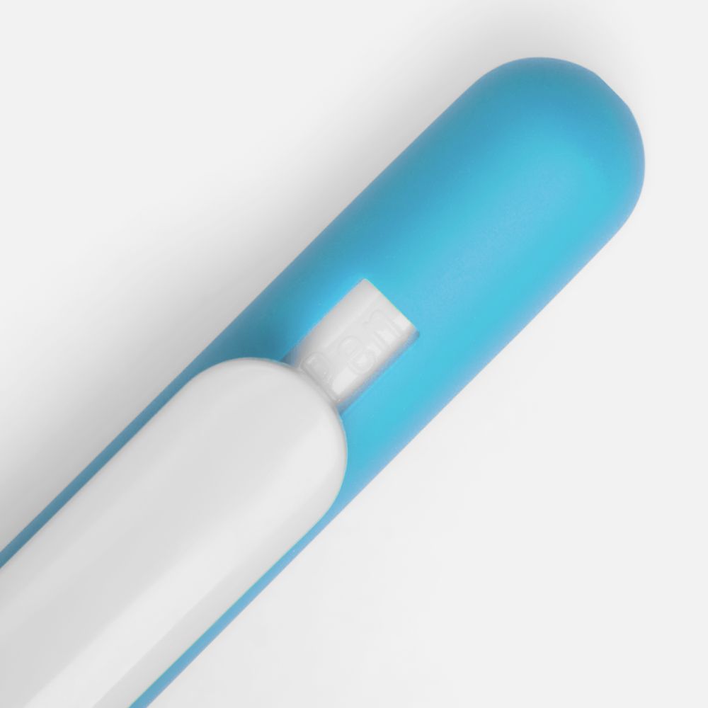 Ручка шариковая Slider Soft Touch, голубая с белым / Миниатюра WWW (1000)