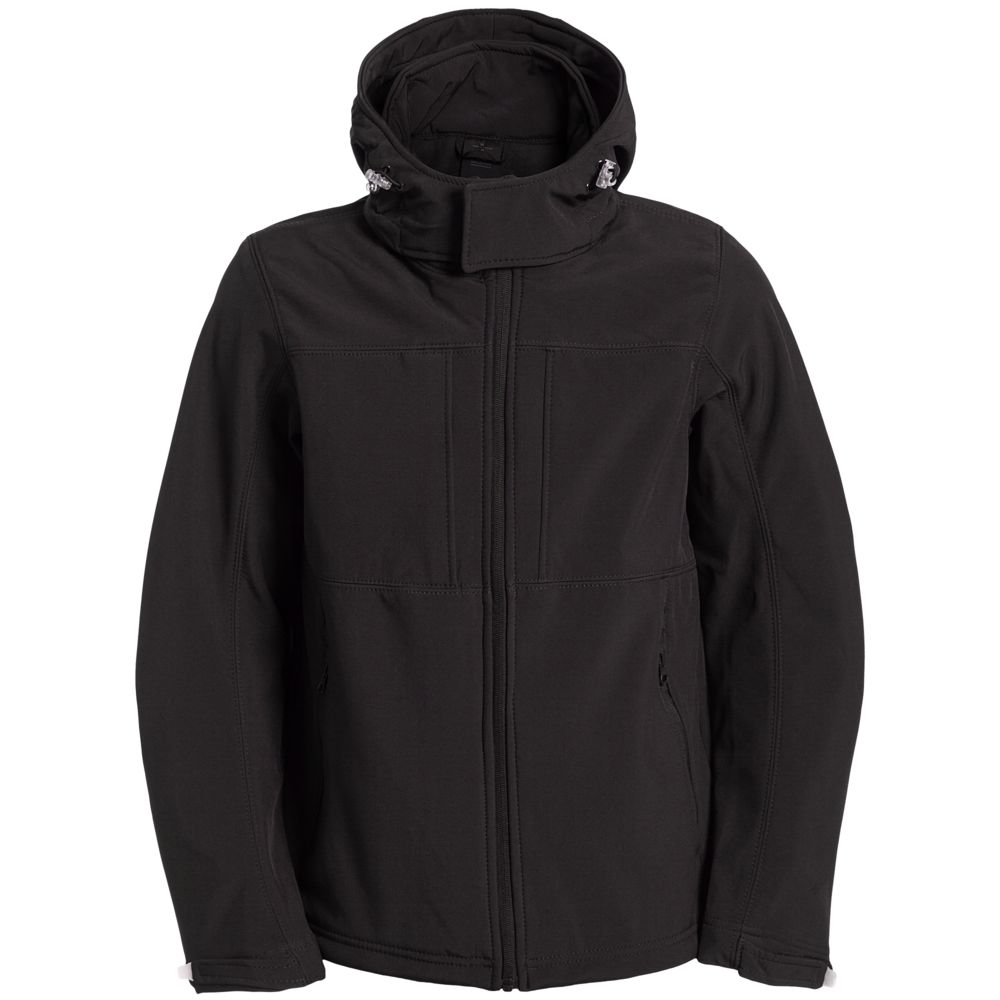 Куртка мужская Hooded Softshell черная / Миниатюра WWW (1000)