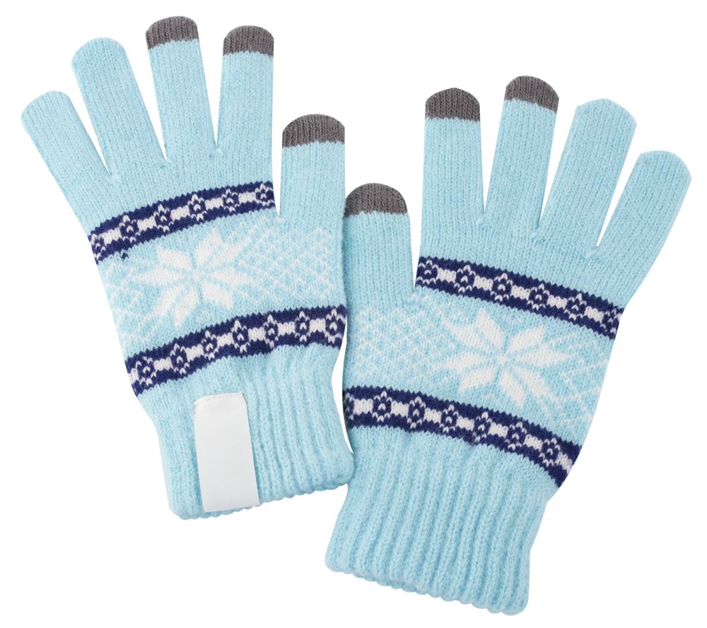 Сенсорные перчатки Snowflake, голубые / Миниатюра WWW (1000)