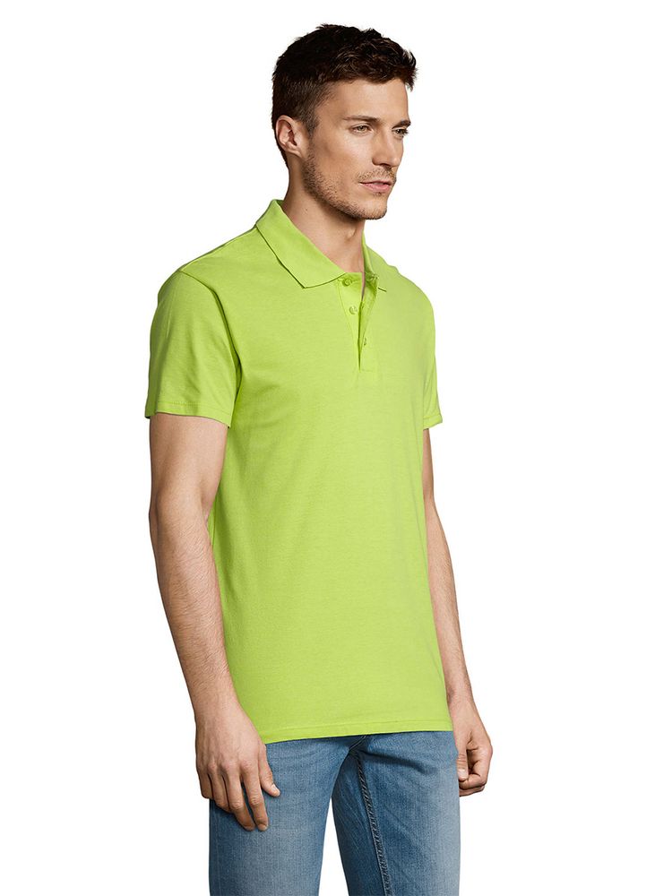 Рубашка поло мужская Summer 170, зеленое яблоко / Миниатюра WWW (1000)