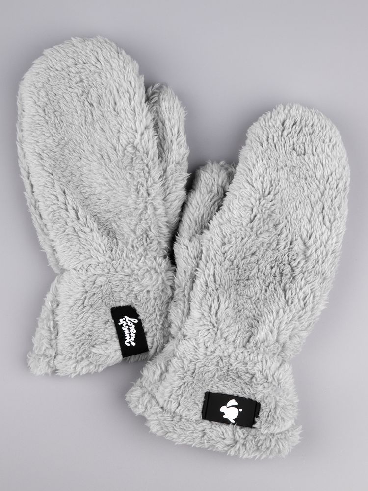 Варежки Flocky, серые / Миниатюра нанесения (1000)