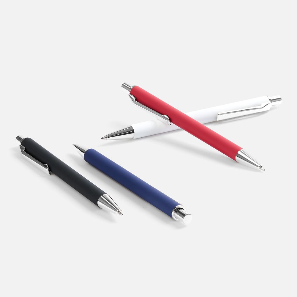 Ручка шариковая Lobby Soft Touch Gold, черная / Миниатюра WWW (1000)