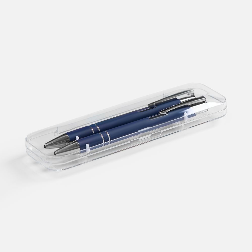 Набор из 2 ручек Keskus Soft Touch, синий / Миниатюра WWW (1000)