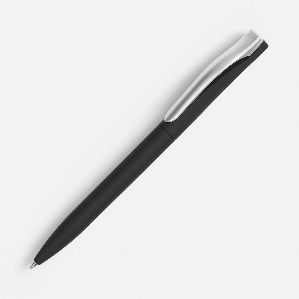 Ручка шариковая Pin Soft Touch, черная / Миниатюра WWW (1000)