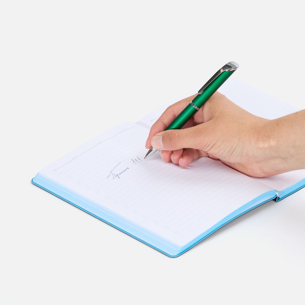 Ручка шариковая Glide, зеленая / Миниатюра WWW (1000)