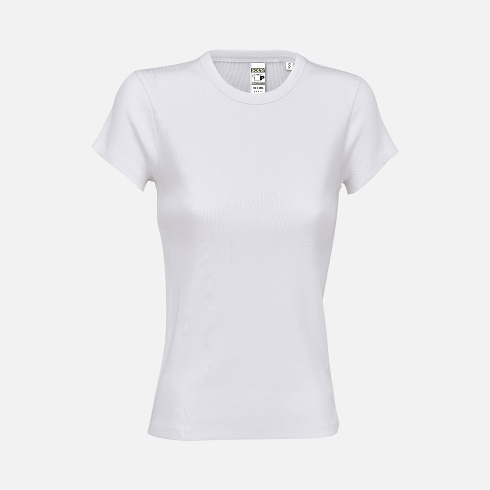 Футболка женская Sara, белая / Миниатюра WWW (1000)